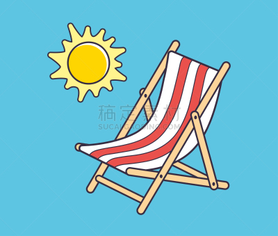 户外椅,太阳,一个物体,背景分离,舒服,椅子,海滩度假,夏天,户外,乘船游