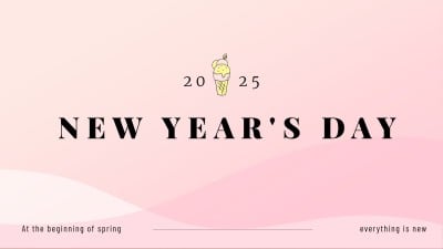 元旦跨年简约正能量大字电脑壁纸