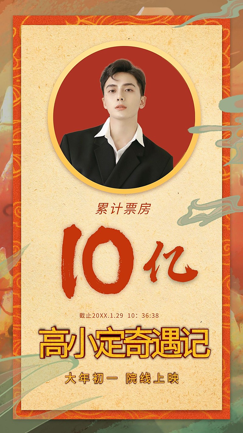 电影宣传数据战报喜报票房海报