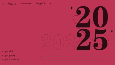 2023新年元旦大字简约电脑壁纸