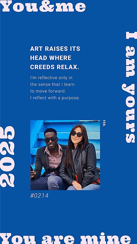 Literary Typesetting Valentine's Day Couple Dates Moment Instagram Story