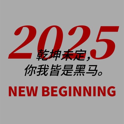 元旦跨年大字正能量朋友圈背景图