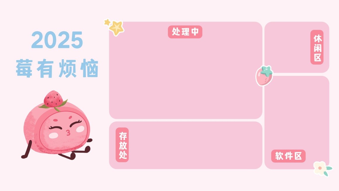 元旦新年水果谐音梗电脑分区壁纸预览效果