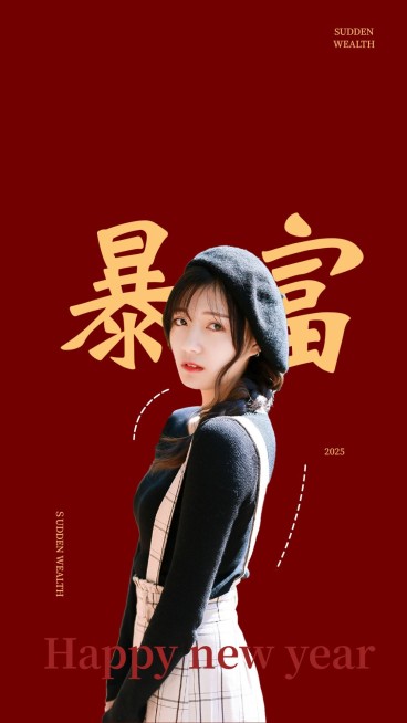 2022新年创意晒照海报预览效果