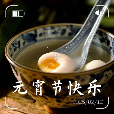 元宵节汤圆美食晒照PLOG模板