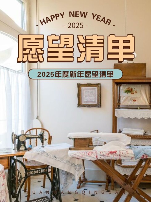 新年愿望清单小红书封面预览效果