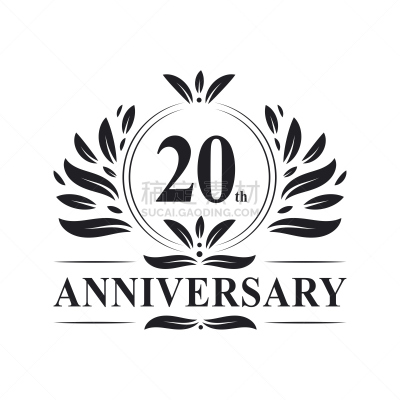 品牌名称,数字20,第二十周年,商务,周年纪念,请柬,事件,华贵,女性特质,复古风格