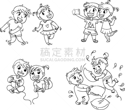儿童,商业活动,彩色书,乐趣,男孩,可爱的,书,计算机,兄弟,休闲