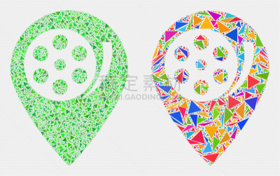 三角形,镶嵌图案,图标,距离标记,不规则的,准确,光标,休闲