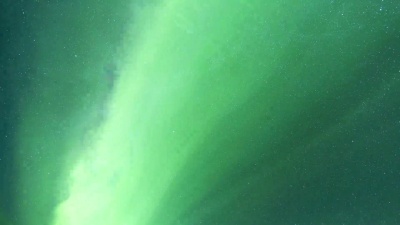 Aurora的Timelapse，Lofoten，挪威