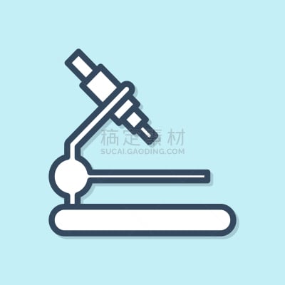 显微镜,分离着色,蓝色,计算机图标,线条,生物学,微生物学,健康保健,科学家,直的