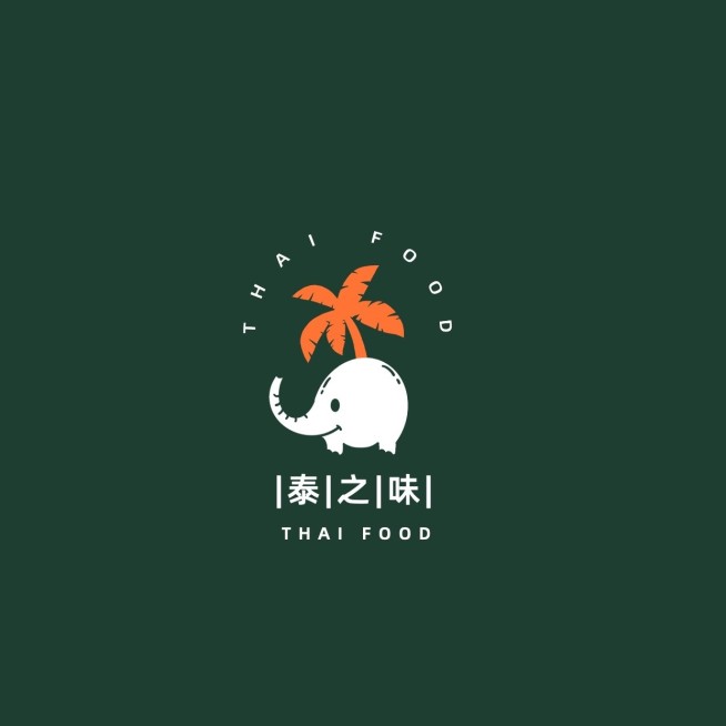 餐饮美食东南亚菜泰国菜大众点评抖音团购店铺logo店标头像入口图预览效果