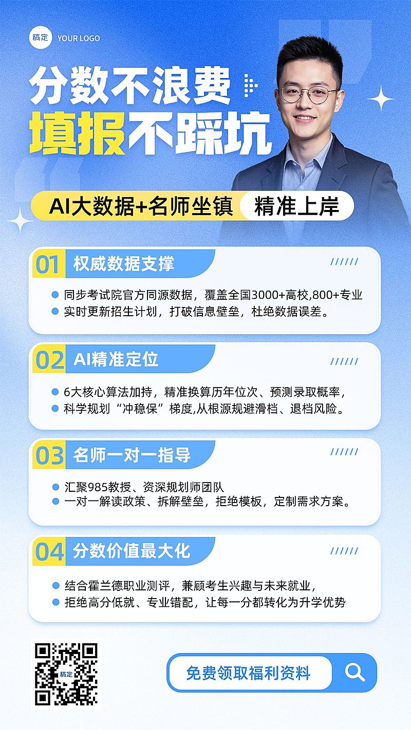 高考志愿填报机构服务介绍海报