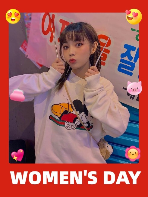 三八妇女节女生节晒照PLOG模板预览效果