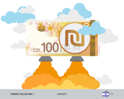 火箭,绘画插图,扁平化设计,以色列,新的,接力赛,矢量,信用评分,商务,背景分离