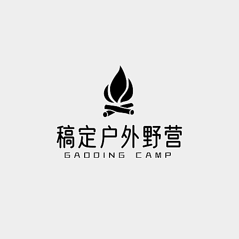户外野营越野露营logo