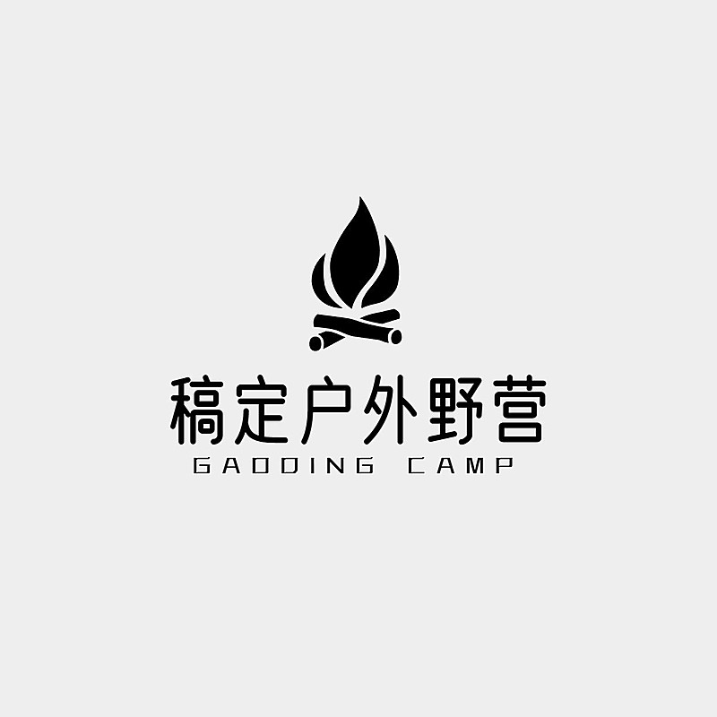 户外野营越野露营logo