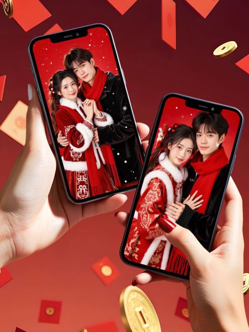 春节节日晒照祝福拼图工具小红书配图预览效果