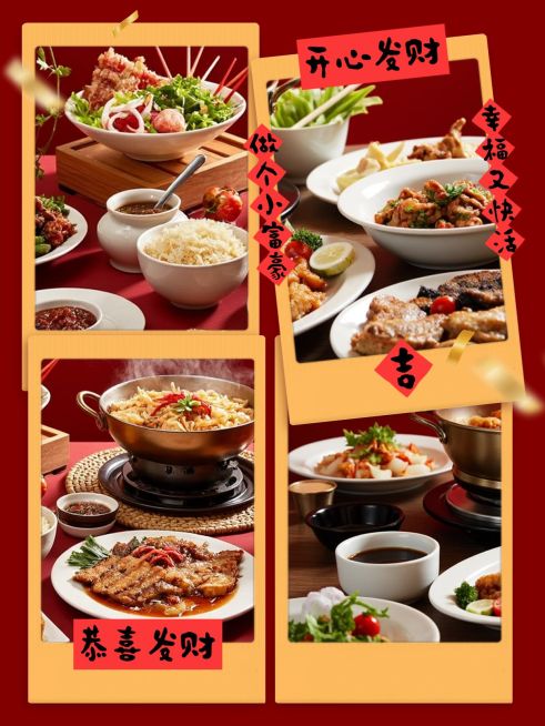 春节节日晒照祝福拼图工具小红书配图预览效果