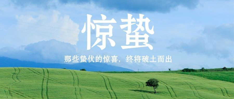 惊蛰节气问候祝福实景公众号首图预览效果