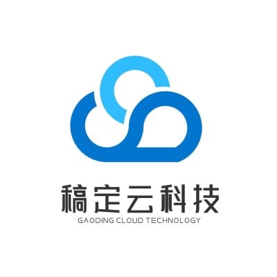 简约商务云网络科技LOGO图标