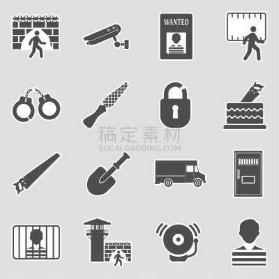 标签,矢量,绘画插图,计算机图标,一个物体,蛋糕,通缉告示,手铐,警铃,白色