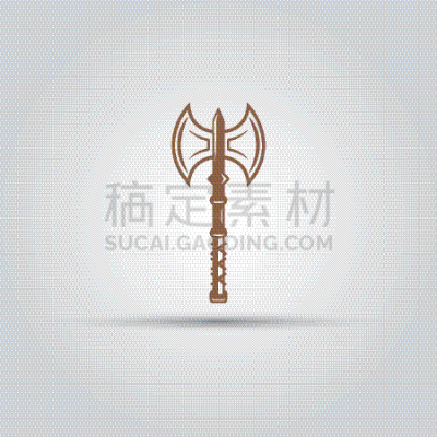 斧,分离着色,计算机图标,对称,维京人,传统,过去,绞刑游戏,复古