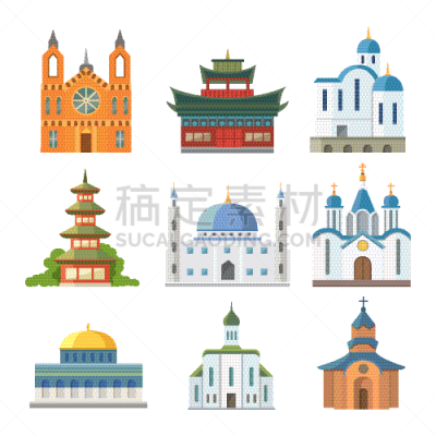 传统,寺庙,亚洲,房屋,建造