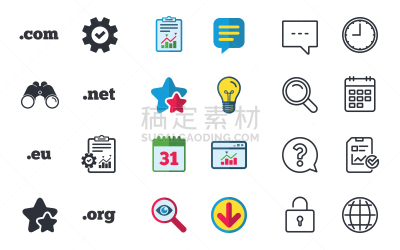 com域名,标志,平坦的,网,不明确的地点,电子邮件,技术,图像,根部