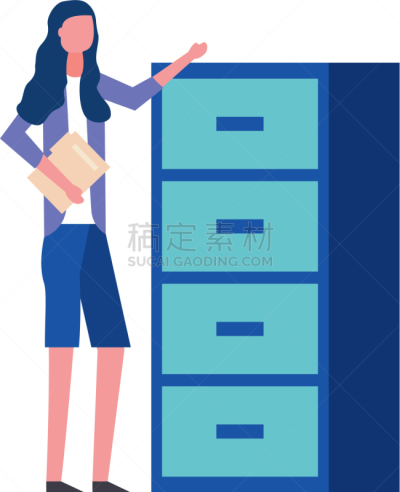 女人,拿着,活页夹,办公室,档案柜,顾客,男商人,档案管理员,经理,人