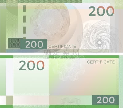 模板,连结环,优惠券,英镑,商务,奖,水印,文凭,复古