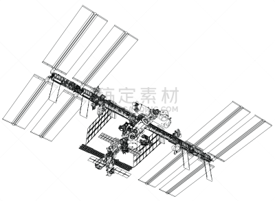 太空船,轮廓,矢量,未来,空间站,几何形状,蓝图,技术,火箭,车站