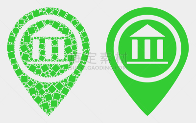 像素化,图标,平坦的,距离标记,图书馆,光标,疤,圆形