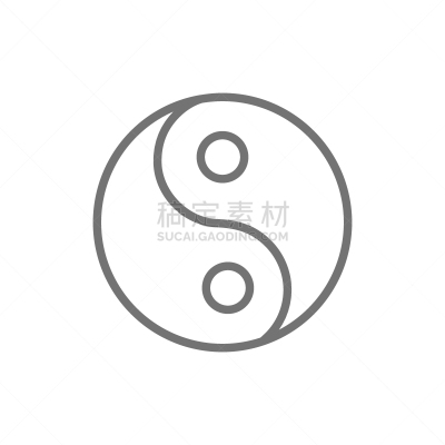 传统,阴阳符,线图标,汉字,华丽的,线条,北京,环境,简单,平衡