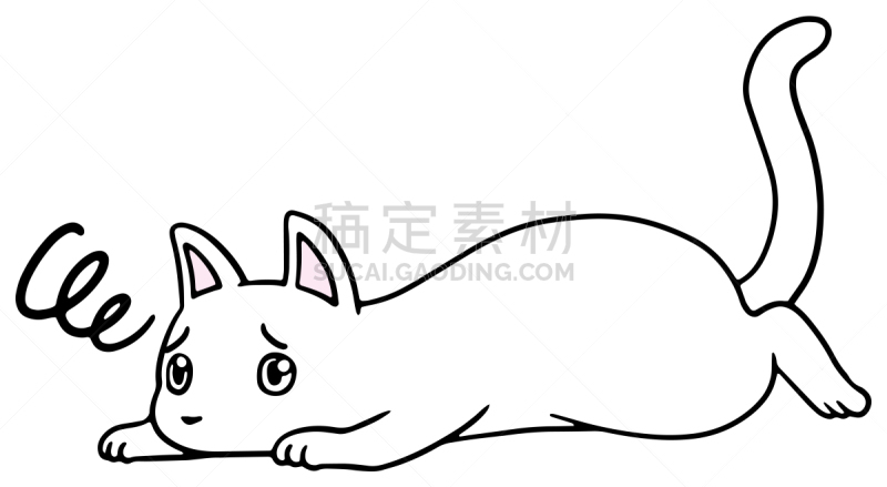 矢量,绘画插图,猫,惊骇,十二生肖,恐怖,简单,动物,宠物商店