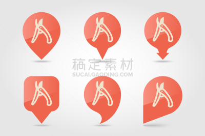 平坦的,计算机图标,修枝夹,图钉,农业,背景分离,指示棒,钩镰,著名景点,设备用品