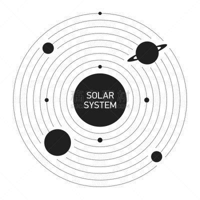 行星,小行星,矢量,天文学,图像,顺序,星系,银河系,探险,教育