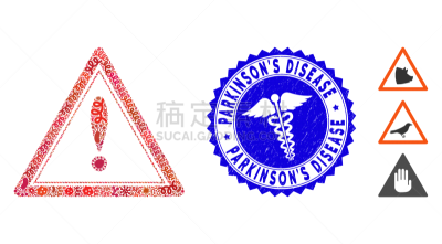 抽象拼贴画,计算机图标,细菌,三角警示架,医生,健康保健,红色,双蛇杖,图像,蛇