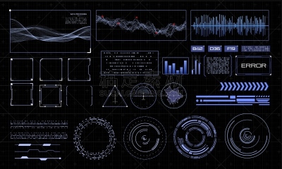 图表,未来,仪表板,成一排,信息图表,数据,插画,联系,出示