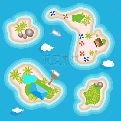 鸡尾酒,海洋,岛,风景,有线电视,在上面,游艇,船,自然美,休闲