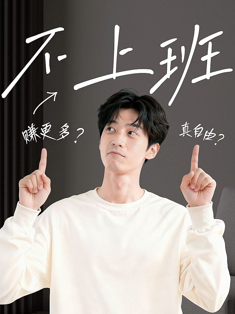 个人成长职场经验分享人像小红书封面