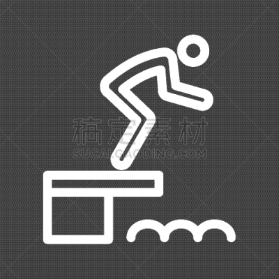 矢量,人,奥运会,水,概念,图像,夏天,潜水