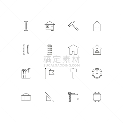 直的,建筑业,计算机图标,建筑体,矢量,铅笔,三角板,房地产,房屋