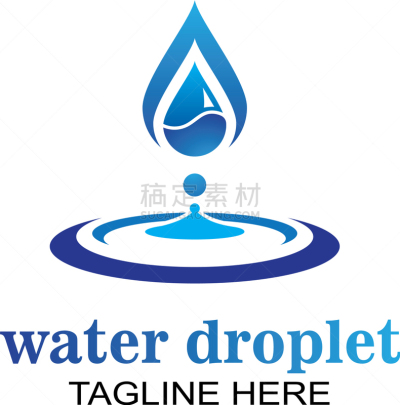 品牌名称,水滴,水,模板,商务,清新,环境,迅速,春天