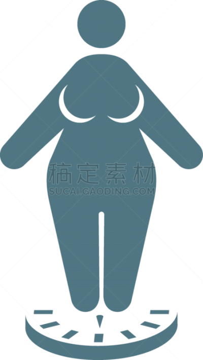 女人,肥胖,秤,大肚猪,比例,平衡,损失,图像,站,瘦身