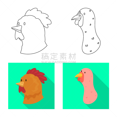 农业,图标,可爱的,食品,骡子,动物,自制的,农场,设计