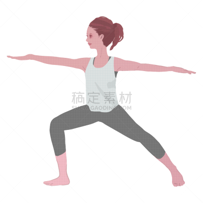 瑜伽,矢量,女人,绘画插图,注视镜头,运动,弹性,瑜珈,平衡,瑜珈班