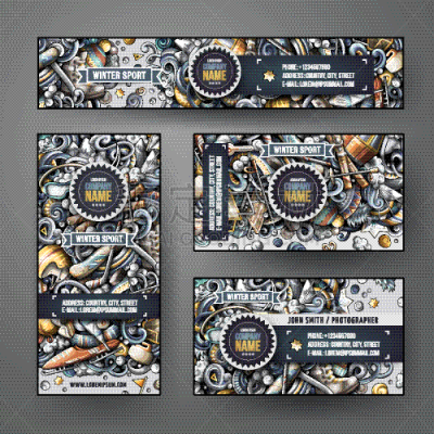 corporate identity templates set design