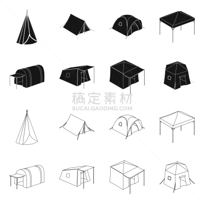 帐篷,品牌名称,分离着色,白色,自然,马奇,露营,布置,收集