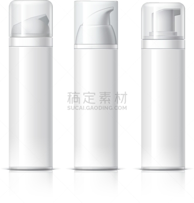 瓶子,化妆用品,罐子,容器,分离着色,白色,香波,健康保健,喷,写实